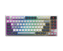 Klaviatuur MSI FORGE GK600 TKL WIRELESS SKY, juhtmevaba, US, mehaaniline linear