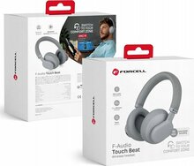 Juhtmevabad kõrvaklapid Forcell F-Audio Touch Beat, hall