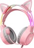 Mängurikõrvaklapid Onikuma X15Pro Pink Cats Ears, roosa