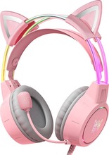 Mängurikõrvaklapid Onikuma X15Pro Pink Cats Ears, roosa