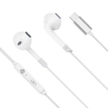 Kruger & Matz C2, USB-C kõrvaklapid mikrofoniga, valged