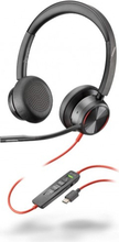 Kõrvaklapid Poly Blackwire 8225 Stereo USB-C, must, mudel 8X223AA