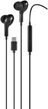 STREETZ C220, juhtmega kõrvasisesed kõrvaklapid, USB-C, must
