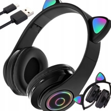 Juhtmega kõrvaklapid Extralink Kids Headphones Pro, must