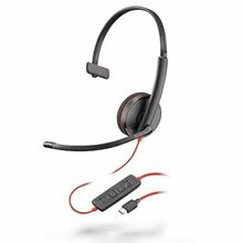 Juhtmega kõrvaklapid Plantronics Blackwire C3210, USB-C, must