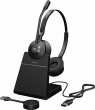 Juhtmevabad kõrvaklapid Jabra Engage 55 SE, USB-A MS Stereo, laadimisjaamaga, must