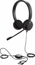 Jabra Evolve 20 SE, juhtmega kõrvaklapid peavõruga, USB Type-C / USB Type-A, must