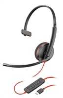Kõrvaklapid HP Blackwire 3210, USB-C, must