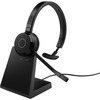 Kõrvaklapid Jabra Evolve 65 TE, USB-A, Mono, Bluetooth, laadimisalus, must