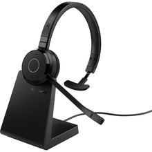 Kõrvaklapid Jabra Evolve 65 TE, USB-A, Mono, Bluetooth, laadimisalus, must