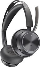 Juhtmevabad kõrvaklapid Poly Voyager Focus 2 USB-C-C, must