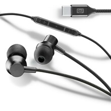 Cellularline USB-C kõrvaklapid mikrofoniga, must
