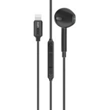 Kõrvaklapp Promate MonoPod Ergonomic Mono MFI, juhtmega, must