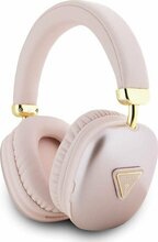 Juhtmevabad kõrvaklapid Guess PU Leather 4G Triangle Logo, roosa
