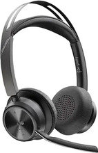 Juhtmevabad kõrvaklapid Poly Voyager Focus 2, Microsoft Teams sertifikaadiga, USB-C-C, must