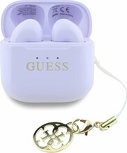 Juhtmevabad kõrvaklapid Guess Glossy Effect Printed Classic Logo & Charm TWS, lavendel