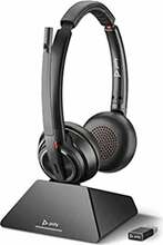 Juhtmevabad kõrvaklapid Poly Savi 8220 UC USB-A Stereo must