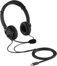 Juhtmega kõrvaklapid Kensington K97457WW, must, USB-C, mikrofoniga