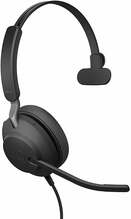 Kõrvaklapid Jabra Evolve2 40 USB-A UC Mono, must