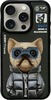 Telefoniümbris Nimmy Cool&Cute 2.0 Dog, iPhone 15 Pro 6.1, must