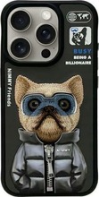 Telefoniümbris Nimmy Cool&Cute 2.0 Dog, iPhone 15 Pro 6.1, must