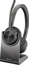 Juhtmevabad kõrvaklapid Poly Voyager 4320 UC Stereo, USB-A, must