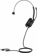 Juhtmega kõrvaklapid Yealink UH35 Mono Teams, USB-C/USB-A, must