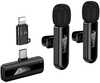 Juhtmevaba mikrofonikomplekt Hoco L20A, USB-C/Lightning, must