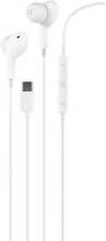 Juhtmega kõrvaklapid Streetz C220, USB-C, valged