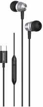 Juhtmega kõrvaklapid Swissten Metallic USB-C, must
