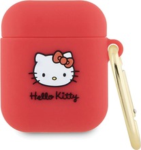 Karp Apple AirPods 1/2 Hello Kitty HKA23DKHSF, silikoon, fuksia