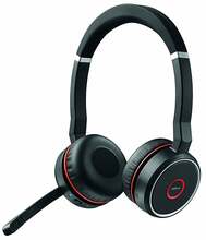 Juhtmevabad kõrvaklapid Jabra Evolve 75 UC Stereo, must