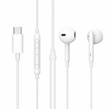 Juhtmega kõrvaklapid Estuff ES652200, USB-C, valge