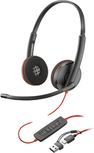 Juhtmega küllapeaga küllapeaga Poly Blackwire 3220, USB-C, must