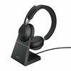 Juhtmevabad kõrvaklapid Jabra Evolve2 65, MS, USB-A + laadimisalus, 26599-999-989