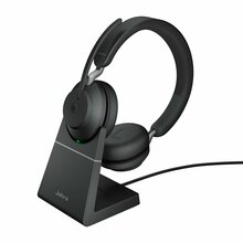Juhtmevabad kõrvaklapid Jabra Evolve2 65, MS, USB-A + laadimisalus, 26599-999-989