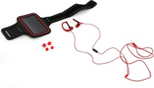 Juhtmega kõrvaklapid Platinet PM1070R 2in1 Sport, punased