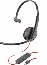 Juhtmega kõrvaklapid Poly Blackwire 3210, USB-C, must