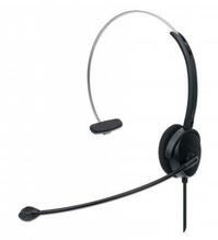 Kõrvaklapid Manhattan Mono 179867, USB, must