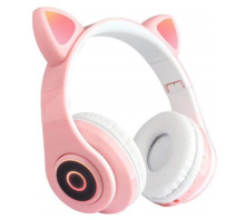 Laste kõrvaklapid Extralink Kids Headphones Pro Cat Ears, roosa