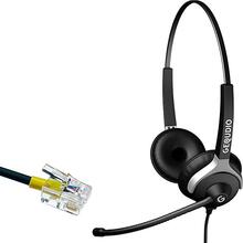 GEQUDIO WA9023 juhtmega peakomplekt RJ kaabliga, must
