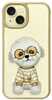 Telefoniümbris Nimmy Glasses Cool Dog iPhone 15 6.1, khaki