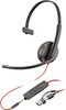 Kõrvaklapid Poly Blackwire 3215, USB-C + 3.5mm, must
