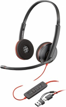 Juhtmega kõrvaklapid Poly Blackwire 3220 Stereo, USB-C, must