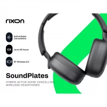 Rixon Soundplates juhtmevabad kõrvaklapid, must