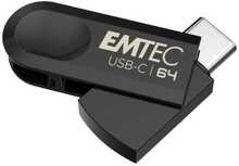 USB mälupulk Emtec C280, USB 3.2, 64GB, must