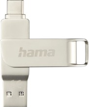 USB mälupulk Hama C-Rotate Pro 00182492, USB 3.0, 256GB, hõbe