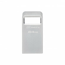 USB mälupulk Kingston DataTraveler micro, USB 3.2, 64GB, hõbe