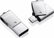 USB mälupulk Apacer AH750, USB 3.0, 64GB, hõbedane