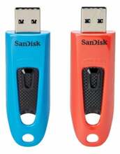 USB mälupulk SanDisk Ultra SDCZ48-064G-G46BR2, USB 3.2 Gen 1, 64GB, sinine/punane
